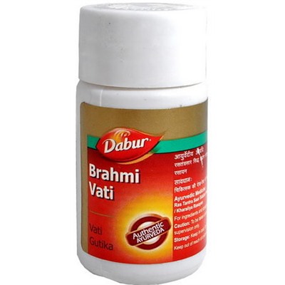 BRAHMI VATI tablets Dabur (БРАМИ (БРАХМИ) Вати, тоник для мозга, Дабур), 40 таб.