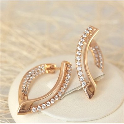 Серьги позолота H01-3722