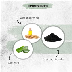 ACTIVATED CHARCOAL Face Wash, Luster (АКТИВИРОВАННЫЙ УГОЛЬ травяной гель для умывания без сульфатов и парабенов С ЭКСТРАКТОМ АЛОЭ ВЕРА, Ластер), 110 мл.