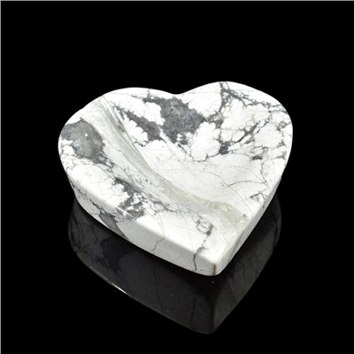 Лоток для скрепок из кахолонга "Сердце", 72*70*21мм. 160гр