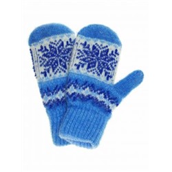 Варежки детские "Снежинка" с вставкой 0803-11