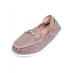 D309P LIGHT BROWN Мокасины женские (натуральная кожа) размер 36