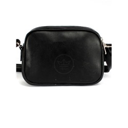 Сумка женская искусственная кожа DJ-6943-1-BLAK,  2отд,  плечевой ремень,  черный 253984