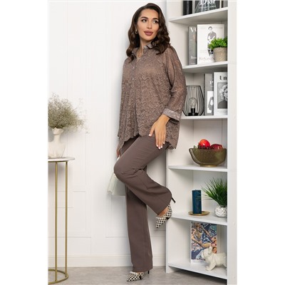 Рубашка кружевная Маринара (шоколад) Б14368-10М