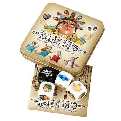 Игра настольная «Клан Бро» (жестяная коробочка)