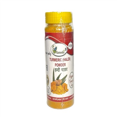 TURMERIC (Haldi) POWDER, Karmeshu (КУРКУМА (Халди) МОЛОТАЯ, Кармешу), БАНКА 100 г.