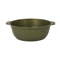 Кастрюля-жаровня 4л со стеклянной крышкой, АП линия "Trendy style" (Malachite)  ж41tsml
