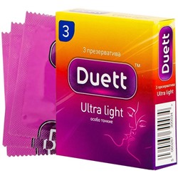 Презервативы A DUETT ULTRA LIGHT №3