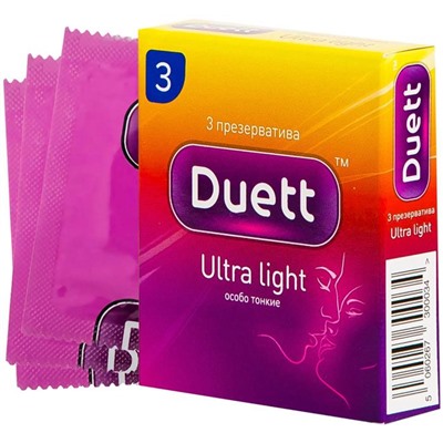 Презервативы A DUETT ULTRA LIGHT №3