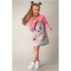 Хлопковое платье для девочки Happyfox