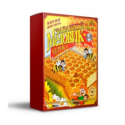 Коржи для торта Черока заварные Медовик, 400 г