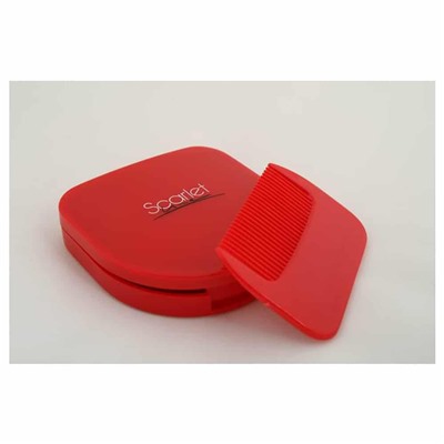 Scarlet. Зеркало компактное TS 833 с гребнем
