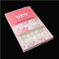 Форма для шоколада (поликарбонат) "Плитка Вихрь", 275*175 мм, 3 ячейки