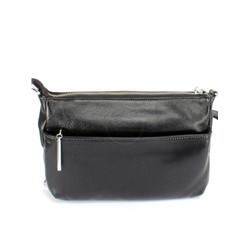 Сумка женская натуральная кожа GU 2033-8819,  3отд,  плечевой ремень,  черный 249968