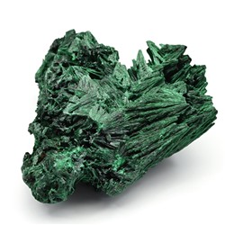 Плисовый малахит сувенирный 75*68*33мм, 182г