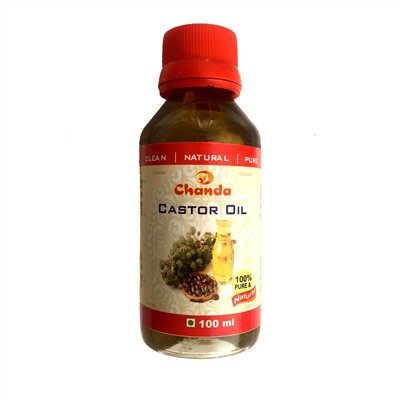 CASTOR OIL 100% Pure, Chanda (КАСТОРОВОЕ МАСЛО 100% чистое, Чанда), 100 мл.