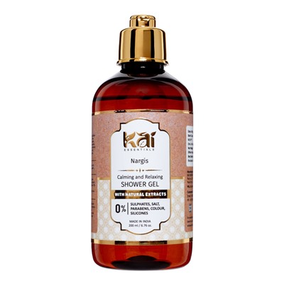 NARGIS Calming and Relaxing Shower Gel, Kai Essentials (НАРГИС успокаивающий и расслабляющий гель для душа, Каи Эссеншиалс), 200 мл.