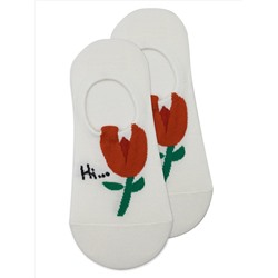 Следки р.35-40 "Flower" Красный тюльпан
