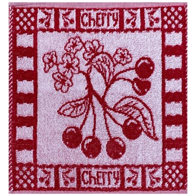 Салфетка махровая 2352 ВИШНЯ р-р 30х30