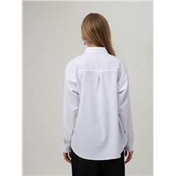 1156 бел Рубашка для девочек (128-152)