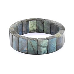 Браслет из Лабрадора прямоугольник 19*12мм, 66,5г