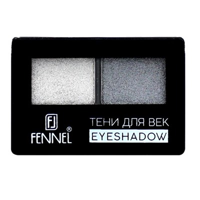 Тени д/век 2цв. FL-2087  т.05 серые+графит Fennel