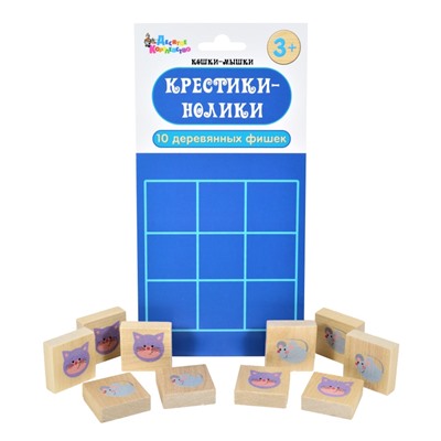 Игра настольная Крестики-нолики «Кошки-Мышки»