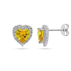 Серьги из серебра куб.циркон., МЦВА388ж