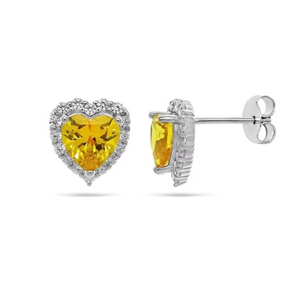 Серьги из серебра куб.циркон., МЦВА388ж