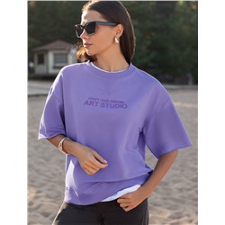 Футболка из тонкого премиального футера с эластаном