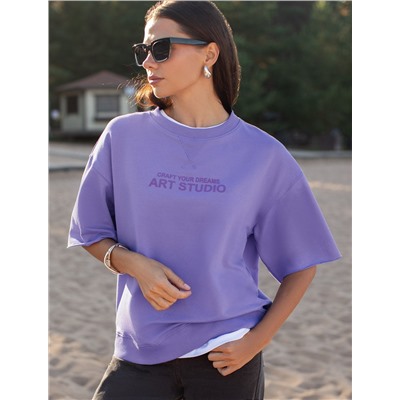 Футболка из тонкого премиального футера с эластаном