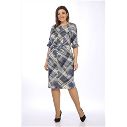 Lady Style Classic 317/3 синий_с_зеленым, Платье