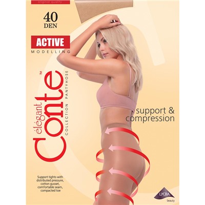Conte Колготки женские ACTIVE 40, р.2 nero