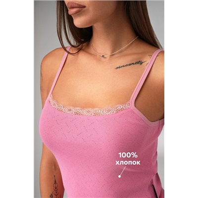 Женская пижама с шортами из ажурного хлопка Happyfox