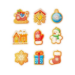 Модель из дерева «Подвески. Имбирные пряники» 18 подвесок