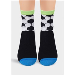 CLE Носки дет.С4295 16-18,18-20 sport хл+эл, чёрный