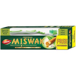 Toothpaste MISWAK, Dabur (Зубная паста МИСВАК (зубная щетка в подарок), Дабур), 190 г.