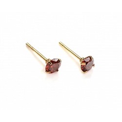 Серьги-гвоздики PR1469 -8 бордо