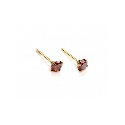 Серьги-гвоздики PR1469 -8 бордо