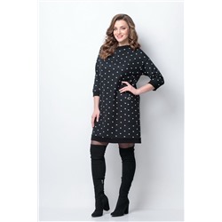 Michel chic 2079 черный+горох, Платье