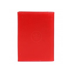 Обложка для автодокументов Premier-О-7 натуральная кожа красный ладья (35)  202933