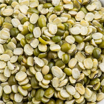 GREEN GRAM SPLIT, Nano Sri (МАШ ЗЕЛЁНЫЙ ДРОБЛЁНЫЙ неочищенный, Нано Шри), 500 г.