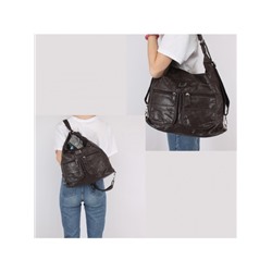 Сумка женская искусственная кожа Guecca-8615  (рюкзак-change),  2отд,  шоколад 241778