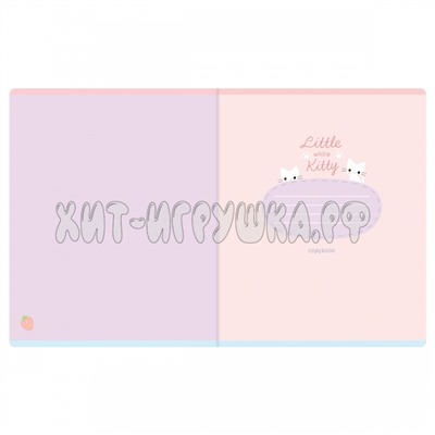 Тетрадь 48 л. клетка мат. лам., выб. УФ-лак "Little kitty" в ассортименте MESHU MS_49770, MS_49770