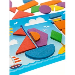 Деревянный пазл 35 элементов Baby Toys Wood