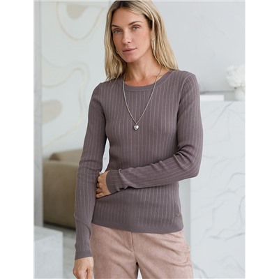 Джемпер тонкой вязки из вискозы с нейлоном