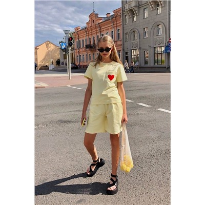i3i Fashion 402/2 желтый, Шорты,  Футболка