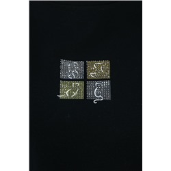 Футболка Аника (черная/коты) Б13494-20М
