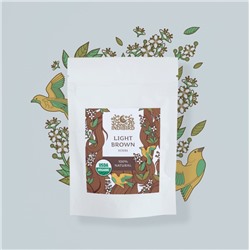 Light Brown Henna, Indibird (ХНА СВЕТЛО-КОРИЧНЕВАЯ, для окрашивания волос, Индибёрд), 50 г.