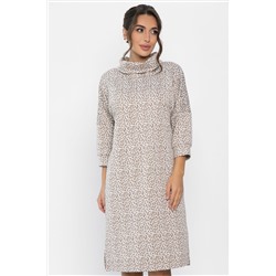 Платье трикотажное Никс (бежевый лео) П14279-4М